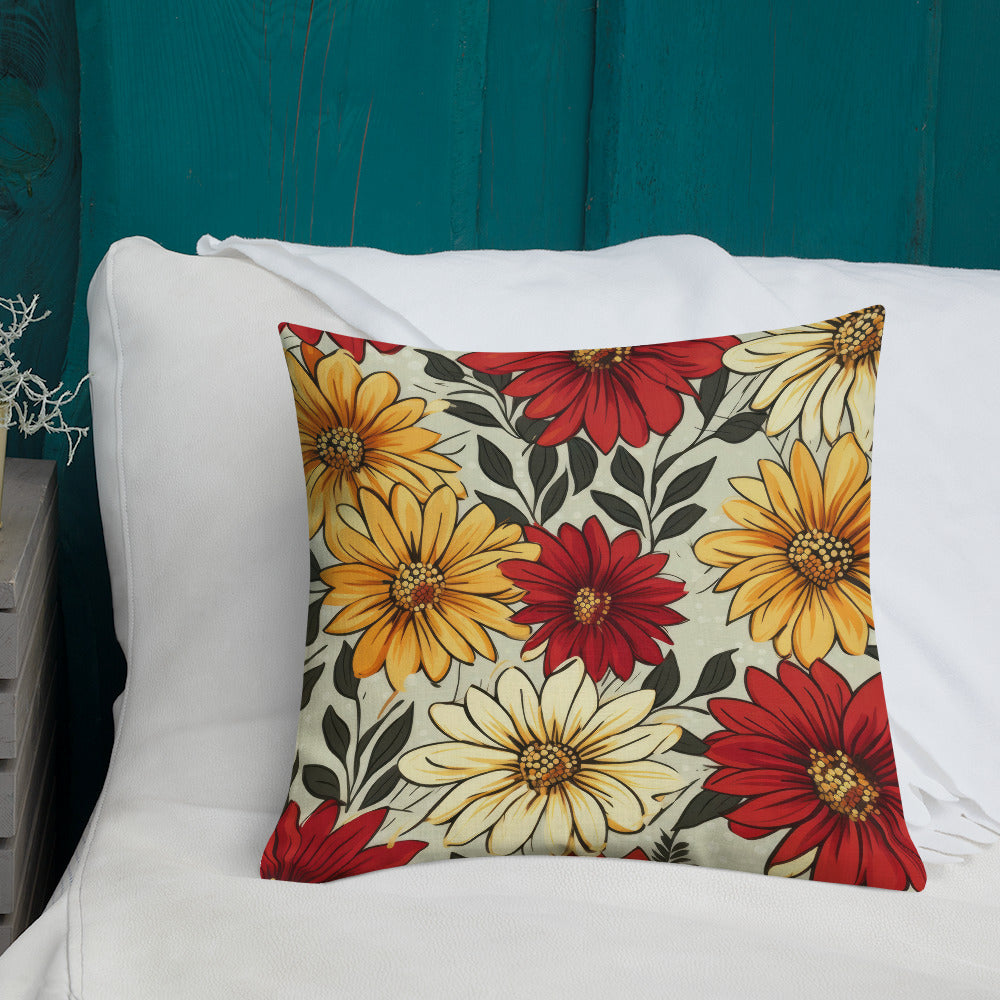 Floral Lover's Botanical Throw Pillow