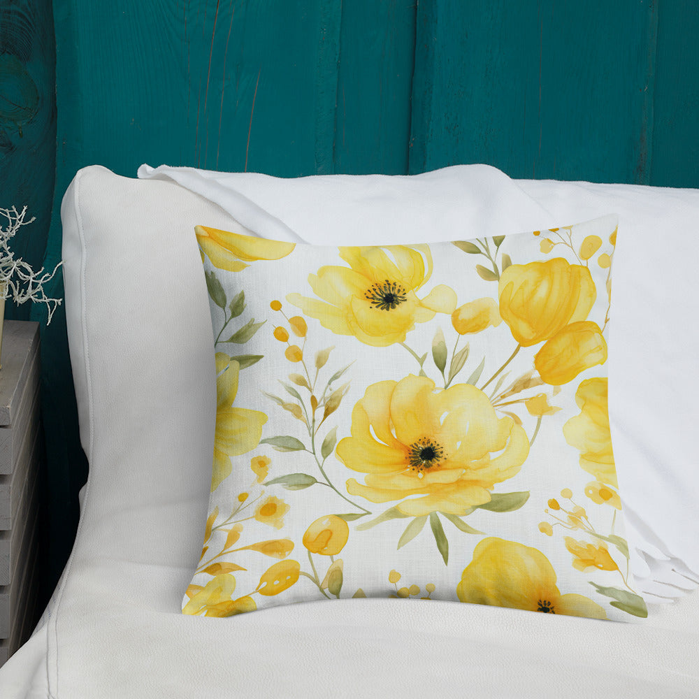 Floral Lover's Botanical Throw Pillow