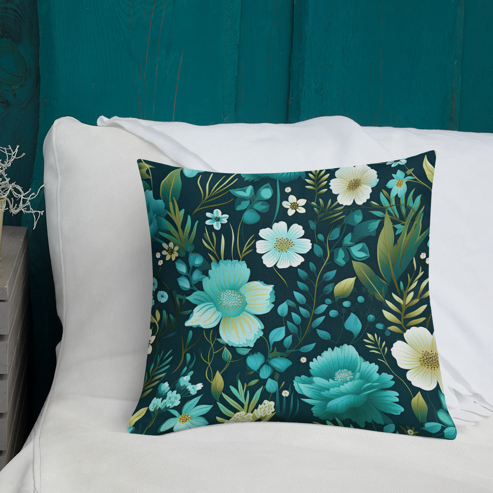 Floral Lover's Botanical Throw Pillow