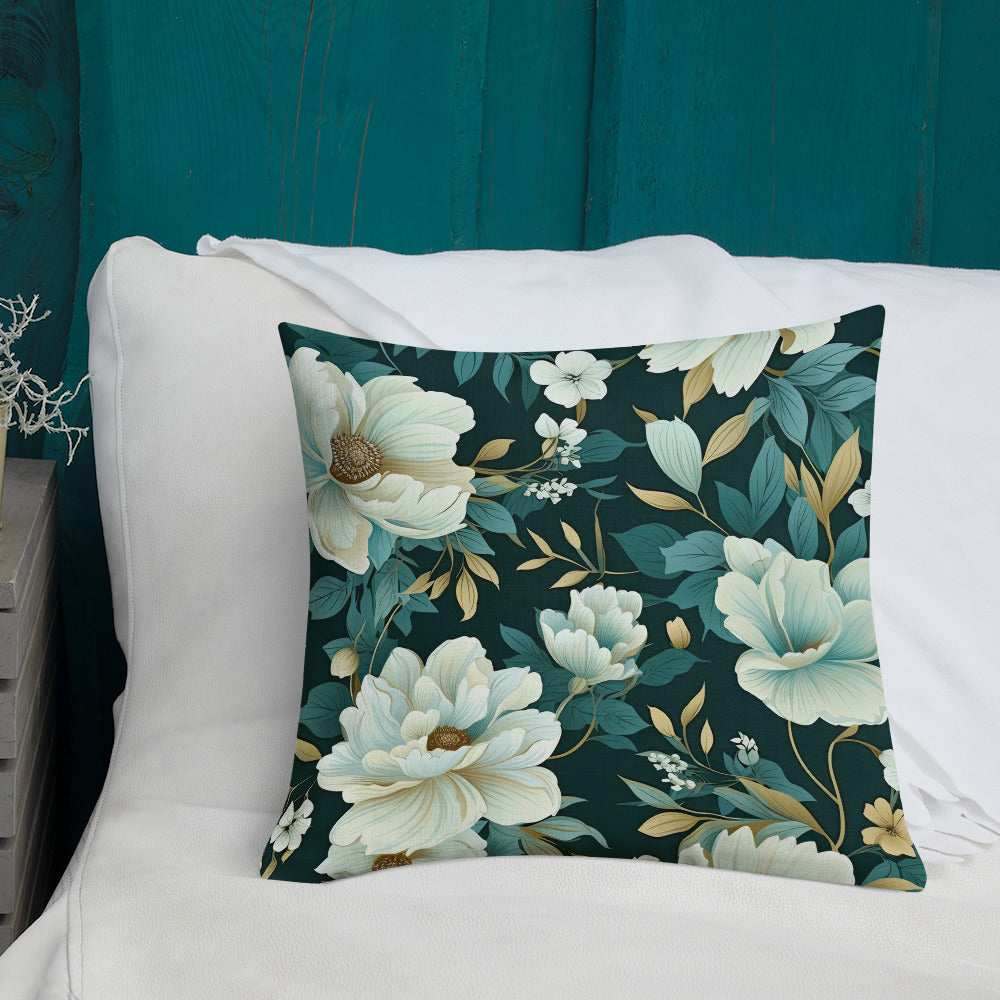 Floral Lover's Botanical Throw Pillow