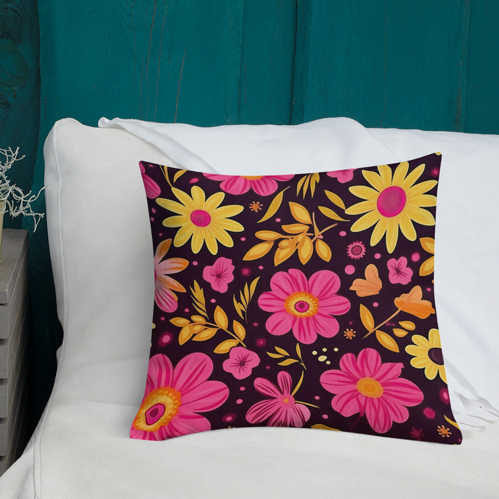 Floral Lover's Botanical Throw Pillow
