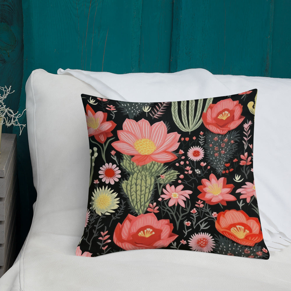 Floral Lover's Botanical Throw Pillow