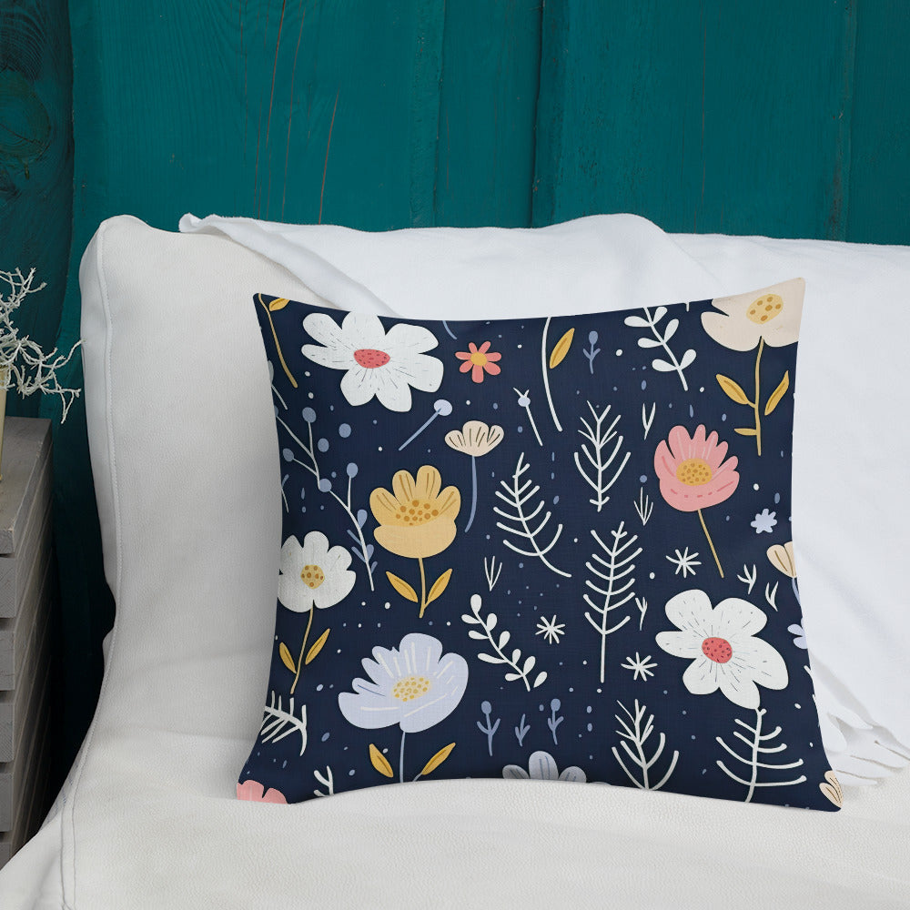 Floral Lover's Botanical Throw Pillow