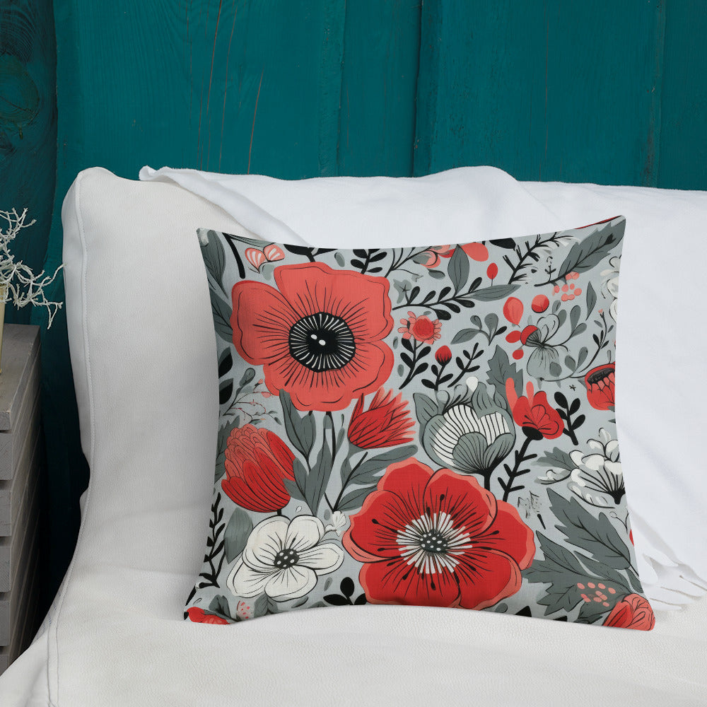 Floral Lover's Botanical Throw Pillow