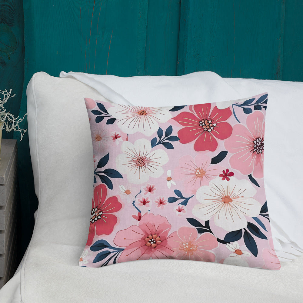 Floral Lover's Botanical Throw Pillow