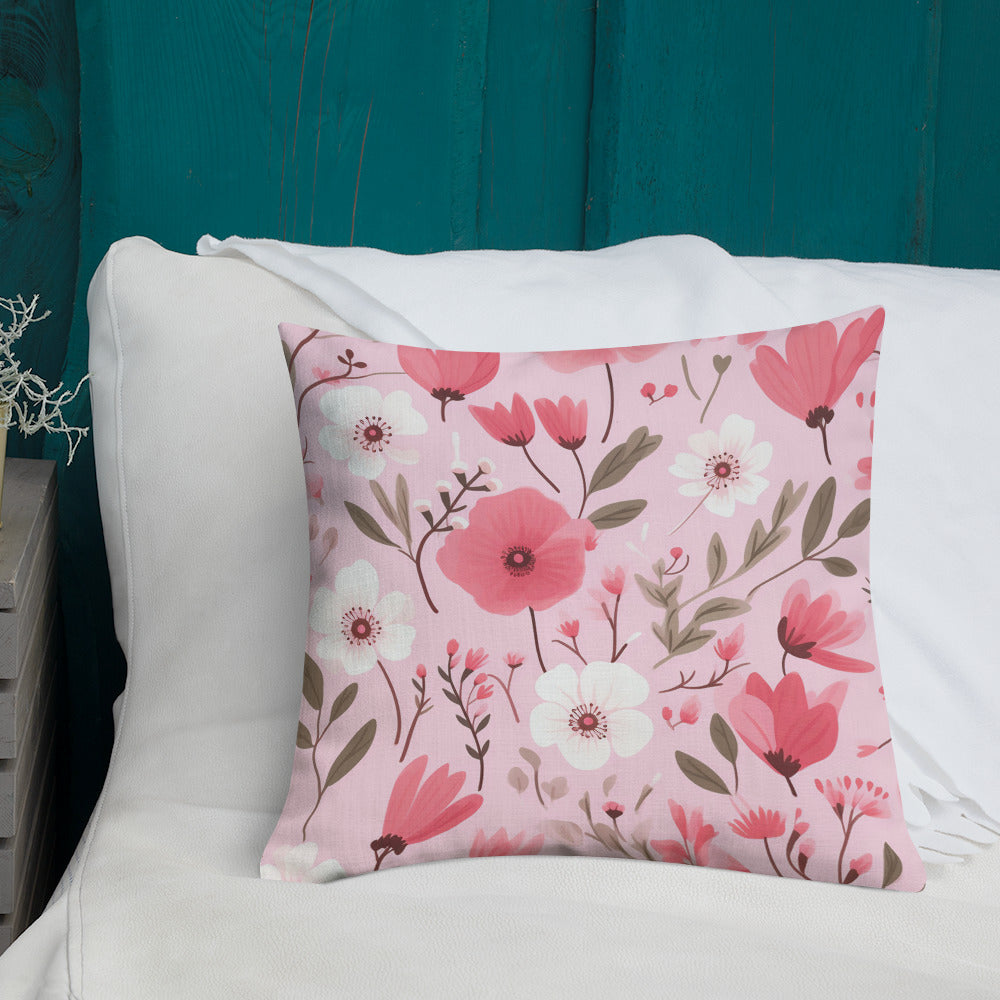 Floral Lover's Botanical Throw Pillow