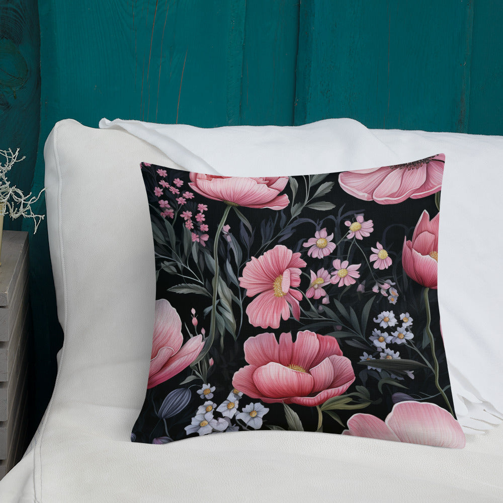 Floral Lover's Botanical Throw Pillow