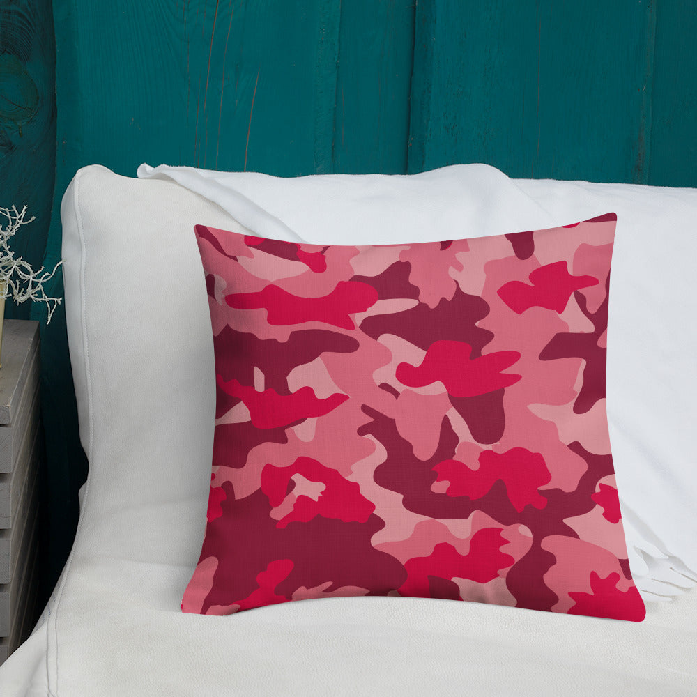 Army Enthusiast Camouflage Premium Throw Pillow
