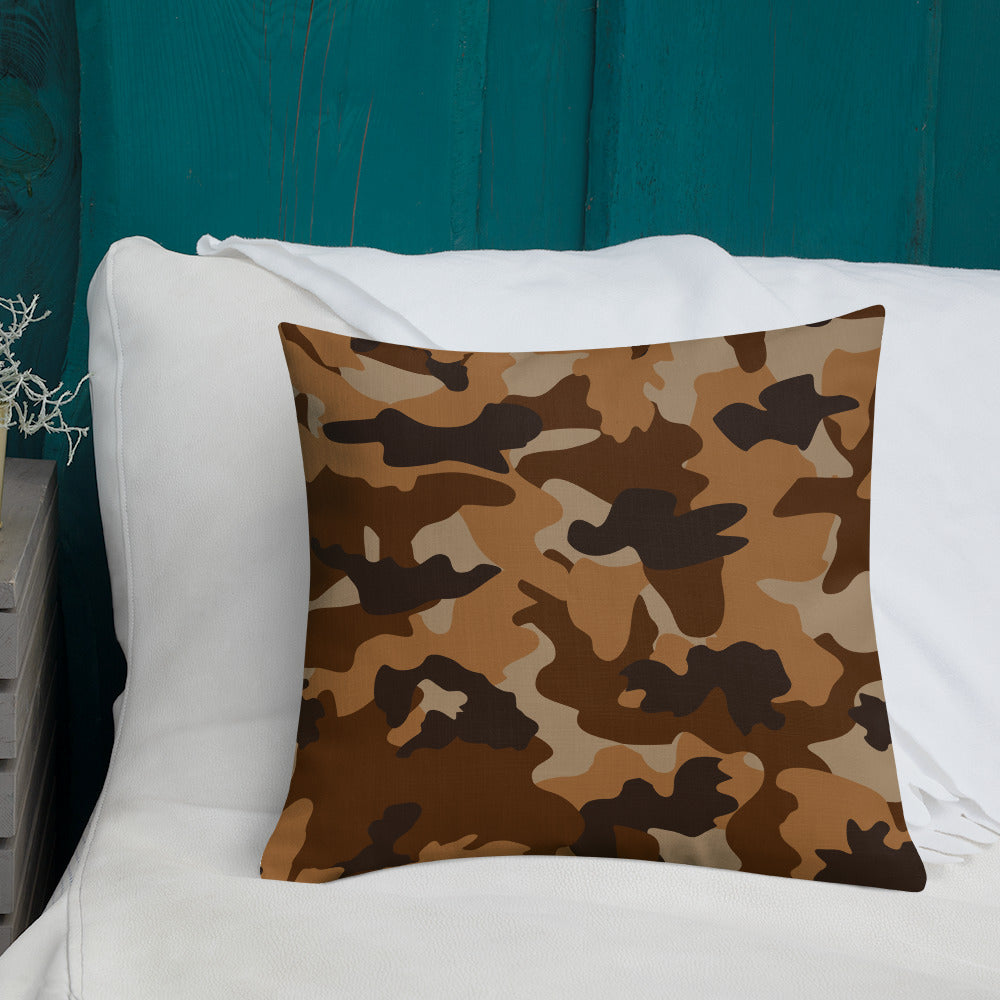 Army Enthusiast Camouflage Premium Throw Pillow