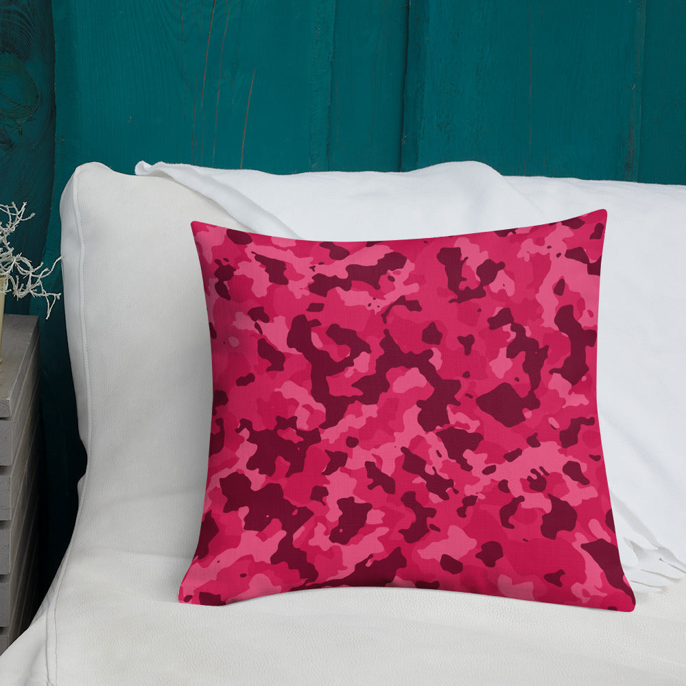 Army Enthusiast Camouflage Premium Throw Pillow