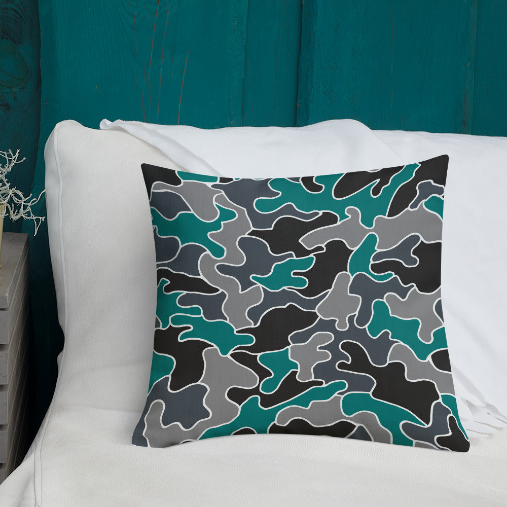 Army Enthusiast Camouflage Premium Throw Pillow