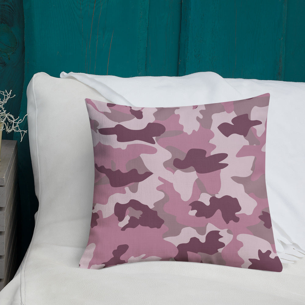 Army Enthusiast Camouflage Premium Throw Pillow