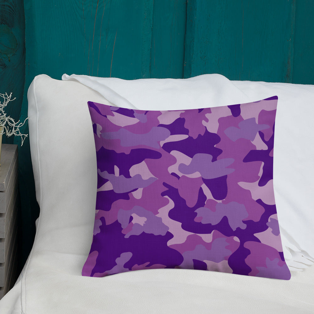 Army Enthusiast Camouflage Premium Throw Pillow