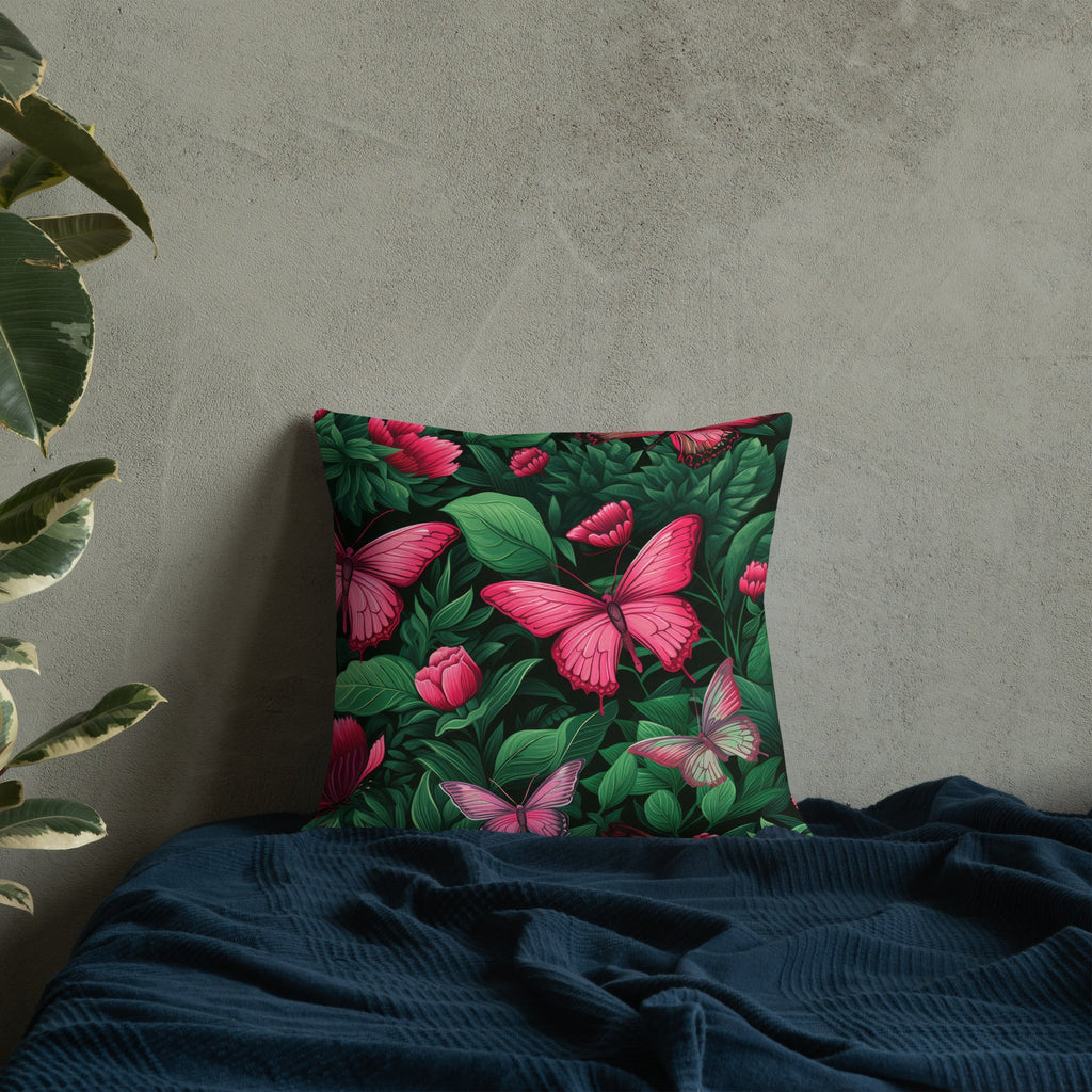 Butterfly Lover's Decorative Yet Comfortable Premium Pillow