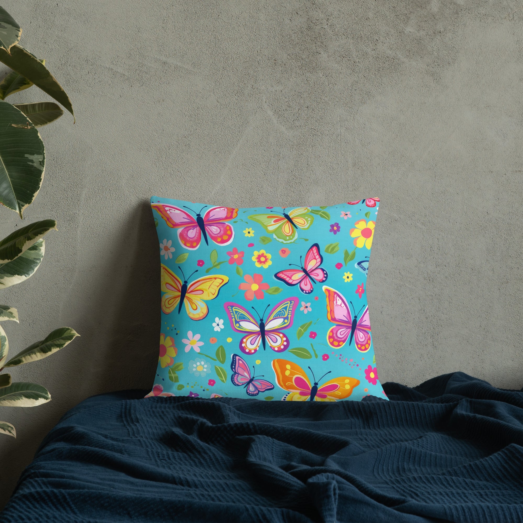 Butterfly Lover's Decorative Yet Comfortable Premium Pillow