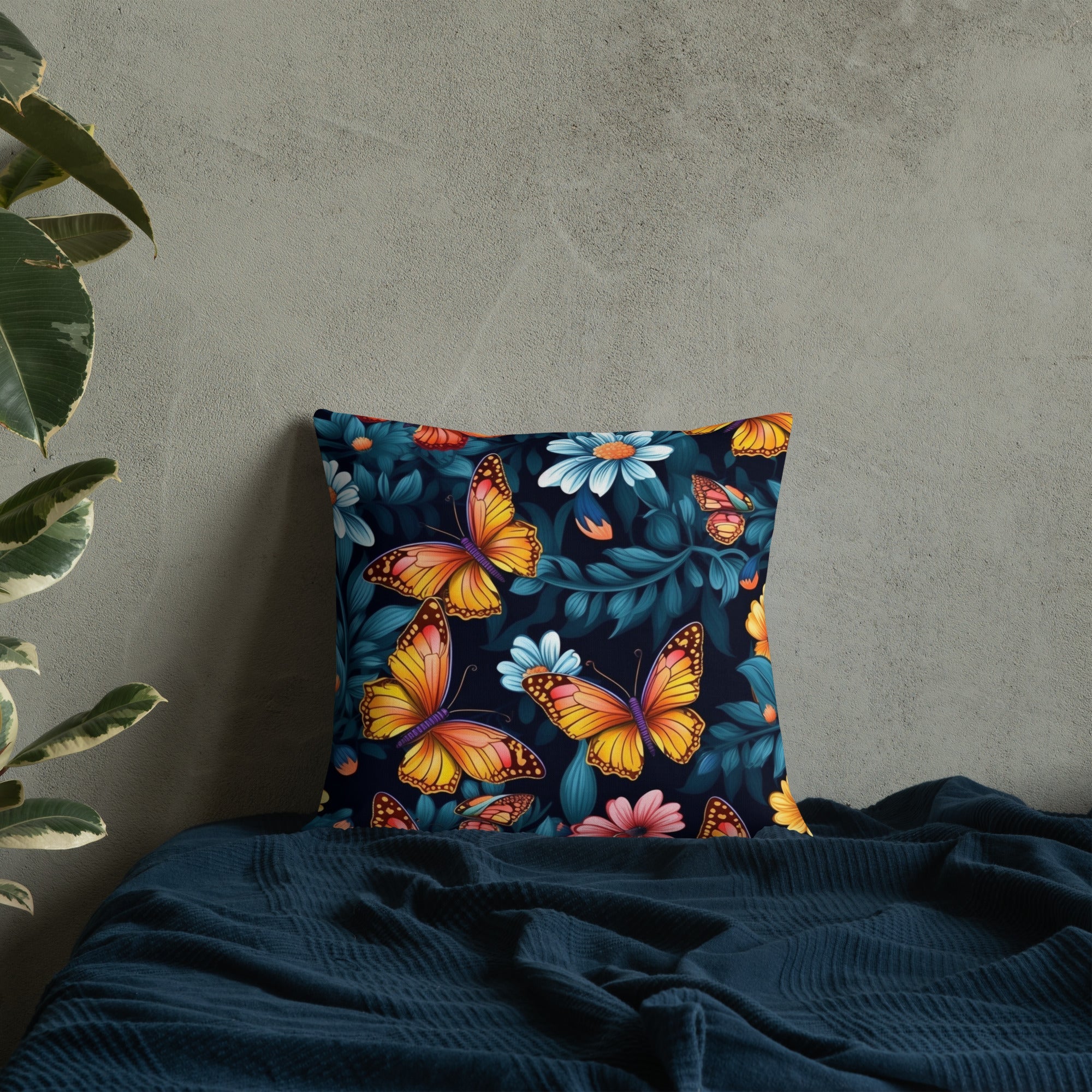 Butterfly Lover's Decorative Yet Comfortable Premium Pillow