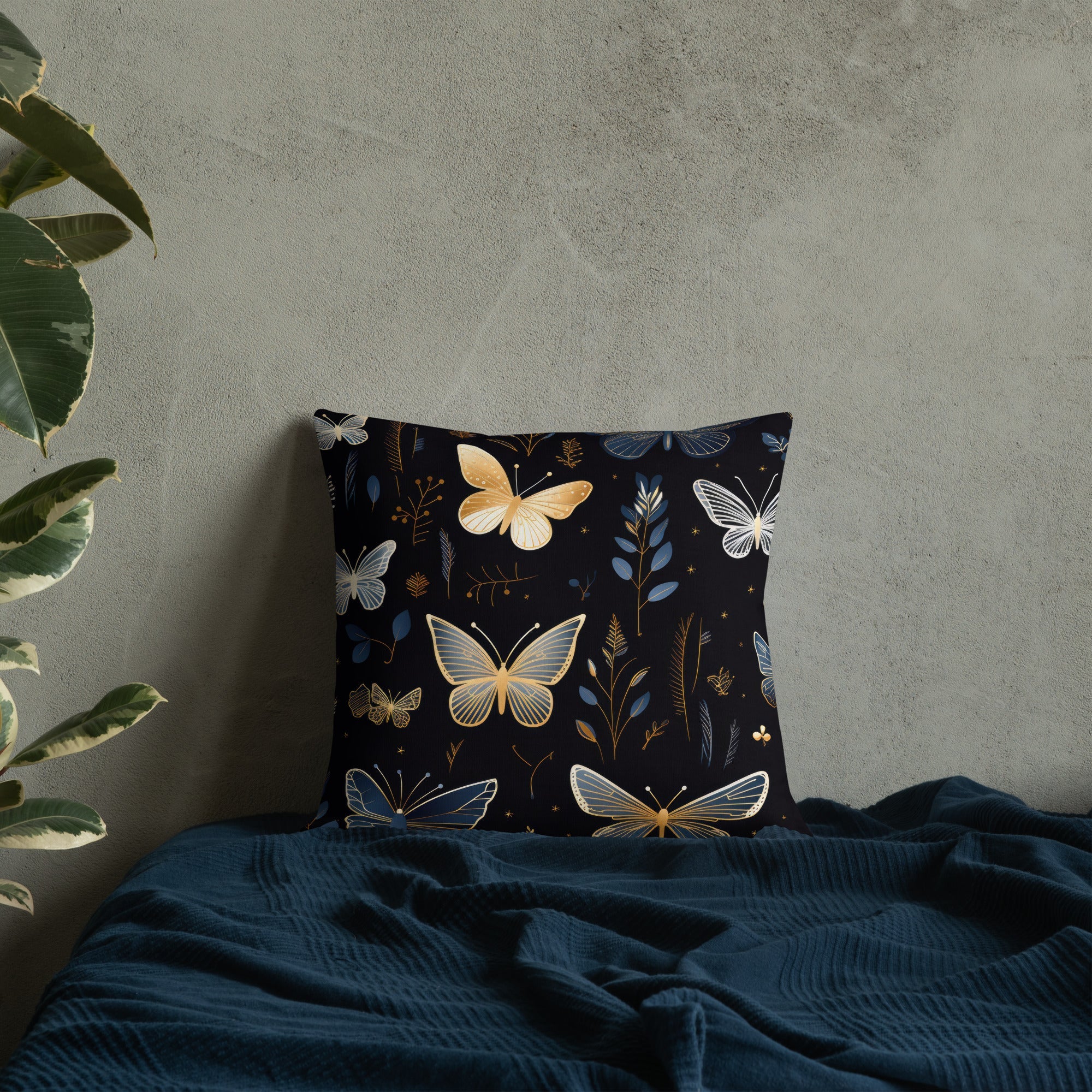Butterfly Lover's Decorative Yet Comfortable Premium Pillow