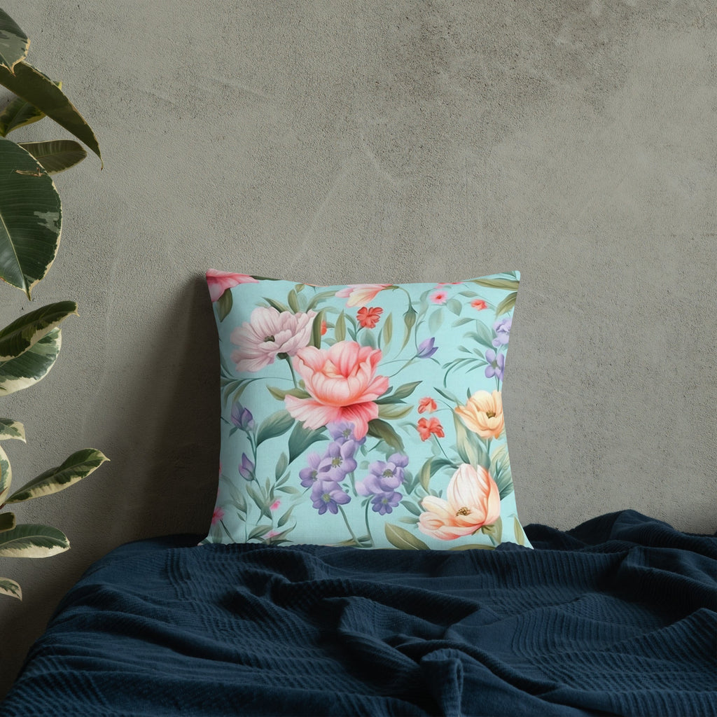 Floral Lover's Botanical Throw Pillow