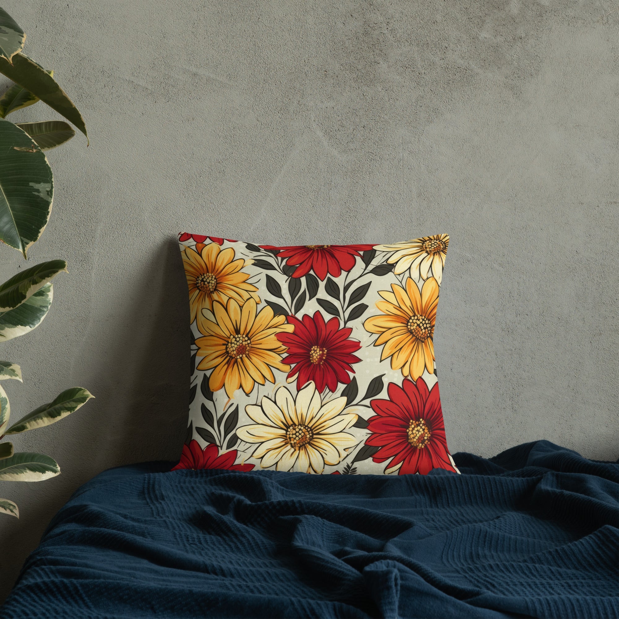 Floral Lover's Botanical Throw Pillow