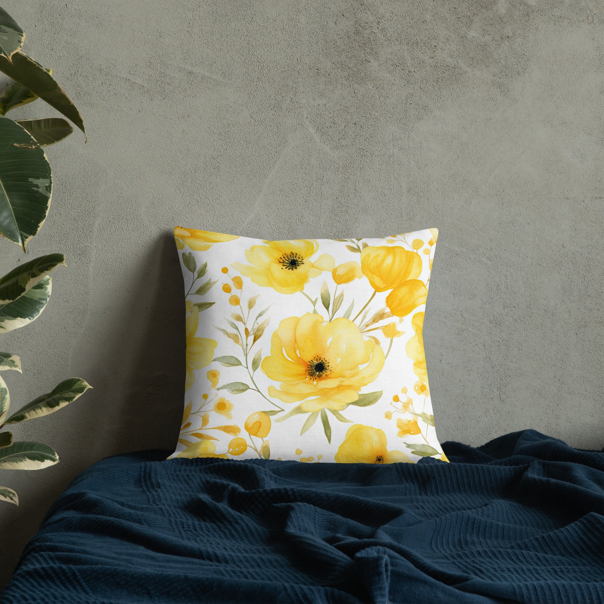 Floral Lover's Botanical Throw Pillow