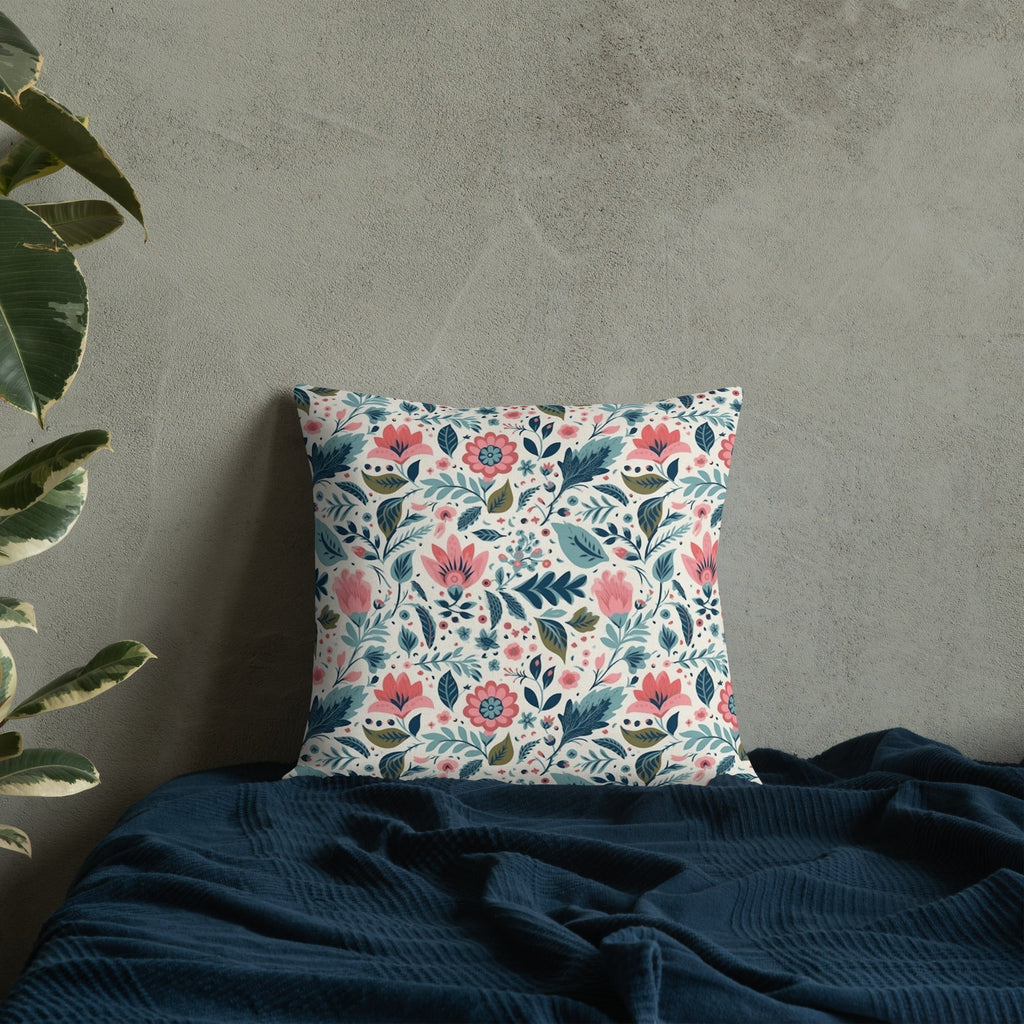 Floral Lover's Botanical Throw Pillow