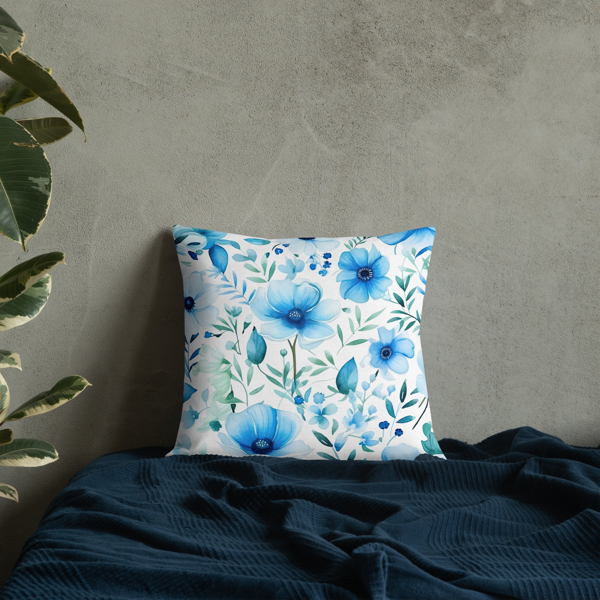 Floral Lover's Botanical Throw Pillow