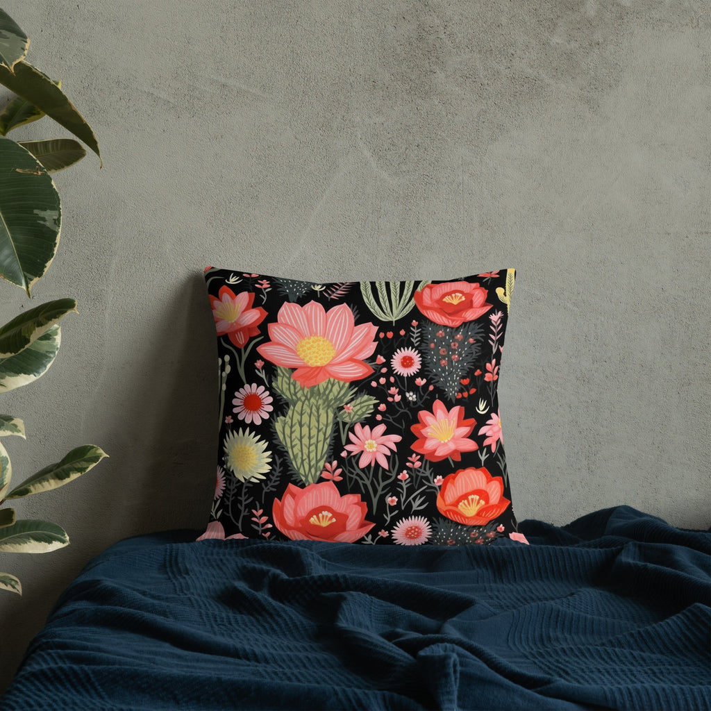 Floral Lover's Botanical Throw Pillow