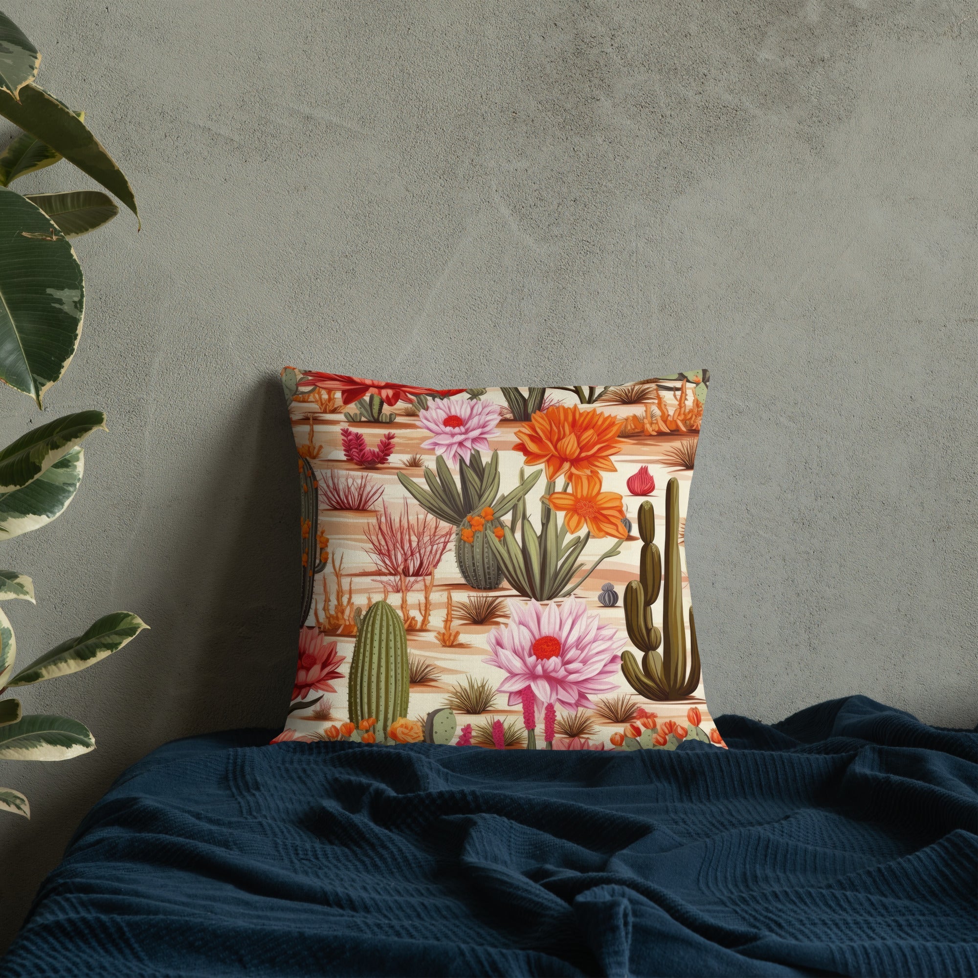 Floral Lover's Botanical Throw Pillow