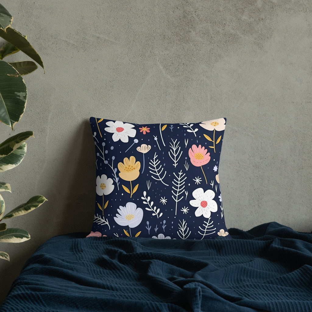 Floral Lover's Botanical Throw Pillow