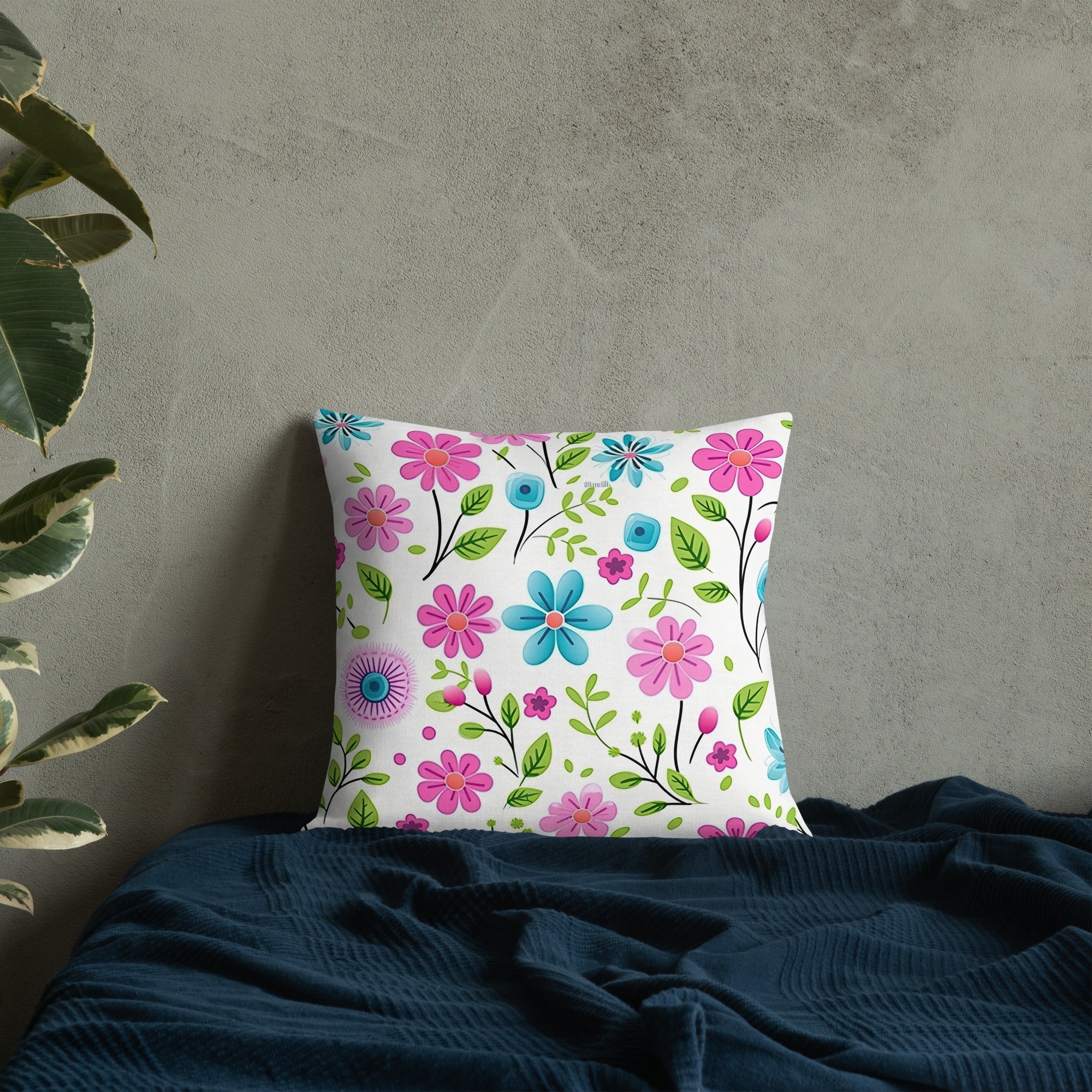 Floral Lover's Botanical Throw Pillow