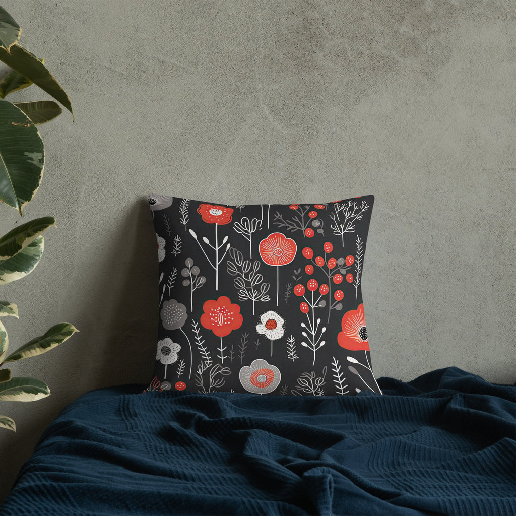 Floral Lover's Botanical Throw Pillow