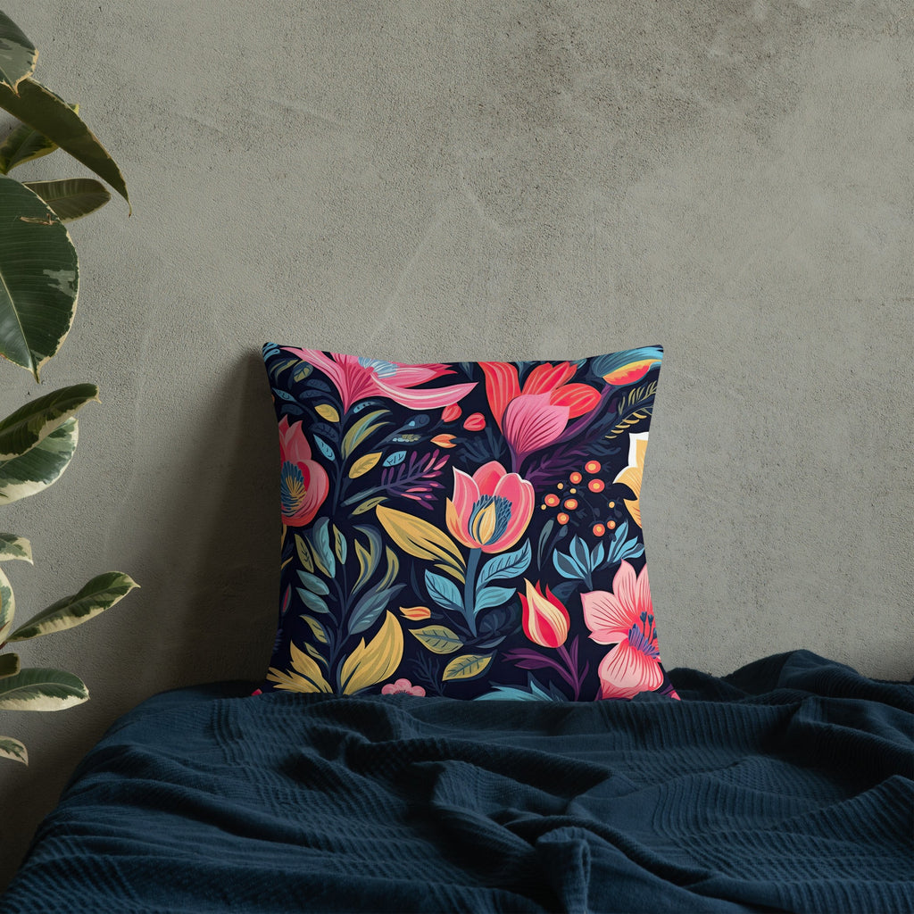 Floral Lover's Botanical Throw Pillow
