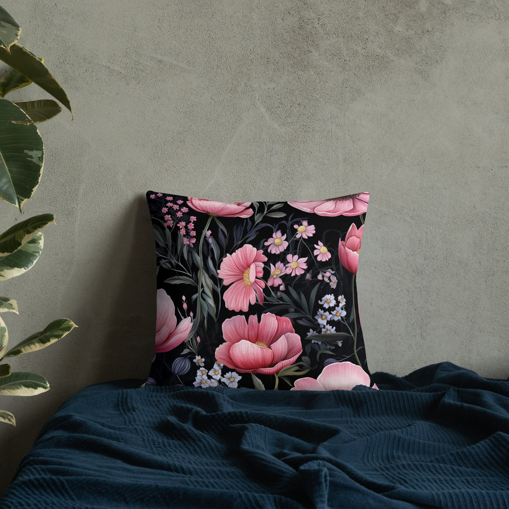 Floral Lover's Botanical Throw Pillow