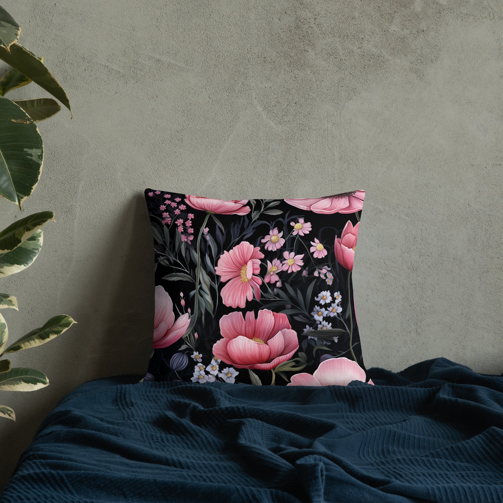 Floral Lover's Botanical Throw Pillow