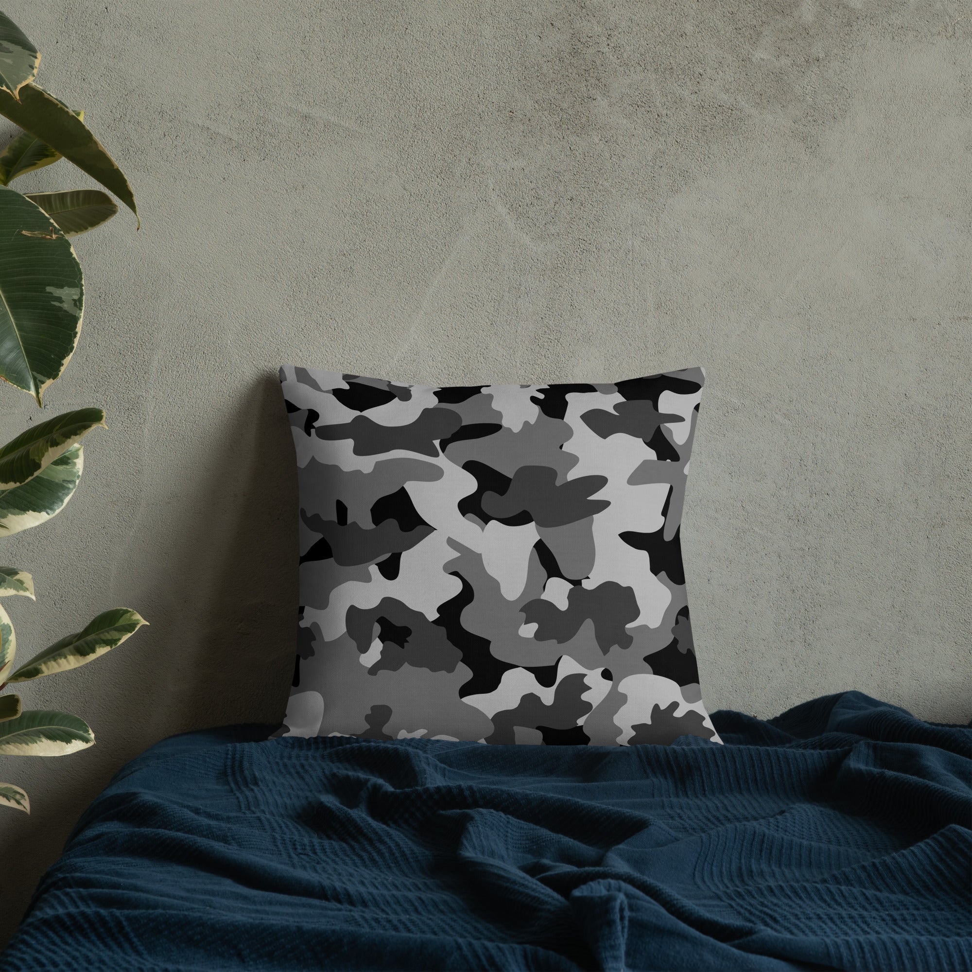 Army Enthusiast Camouflage Premium Throw Pillow