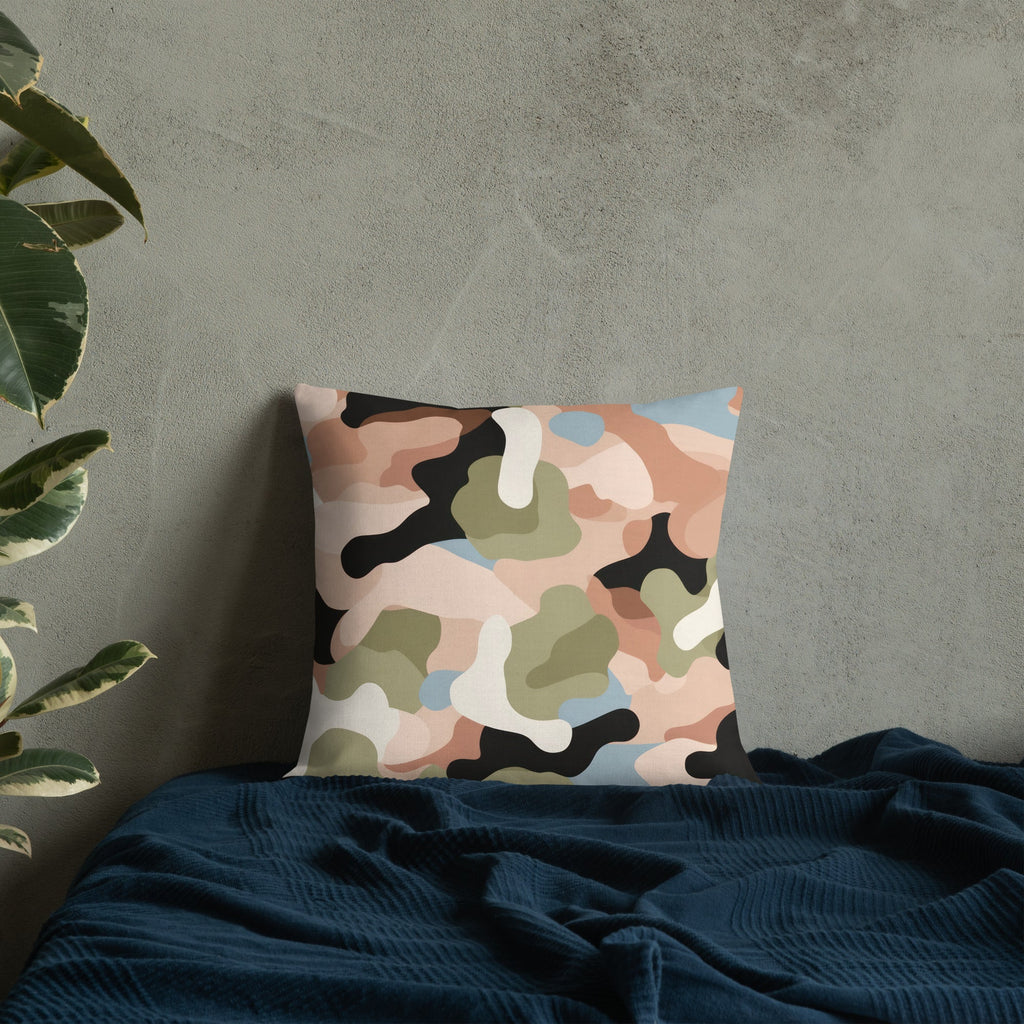 Army Enthusiast Camouflage Premium Throw Pillow