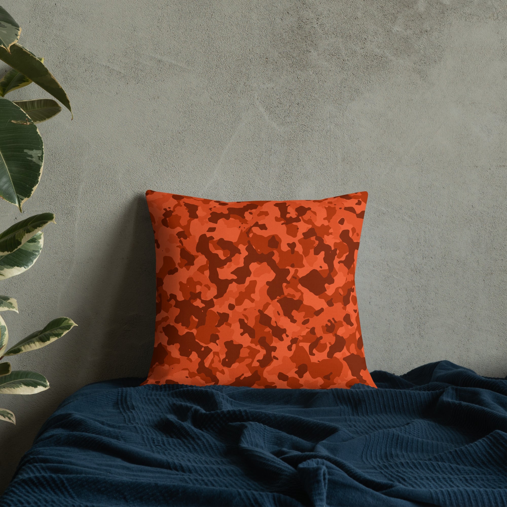 Army Enthusiast Camouflage Premium Throw Pillow