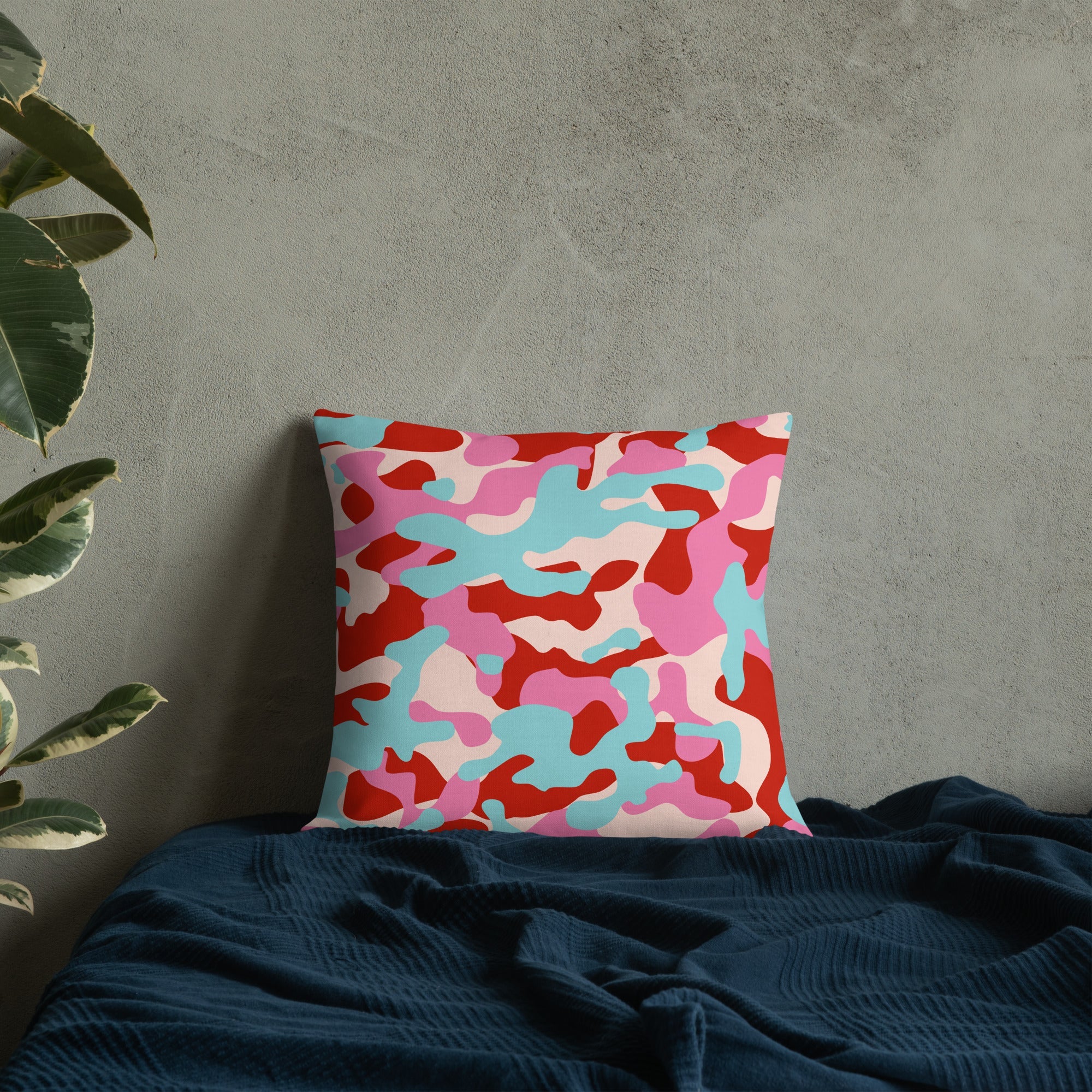 Army Enthusiast Camouflage Premium Throw Pillow