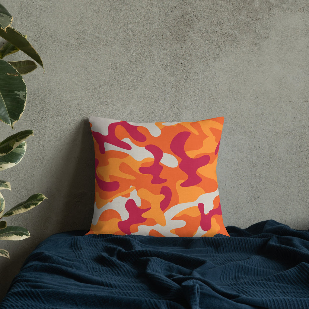 Army Enthusiast Camouflage Premium Throw Pillow
