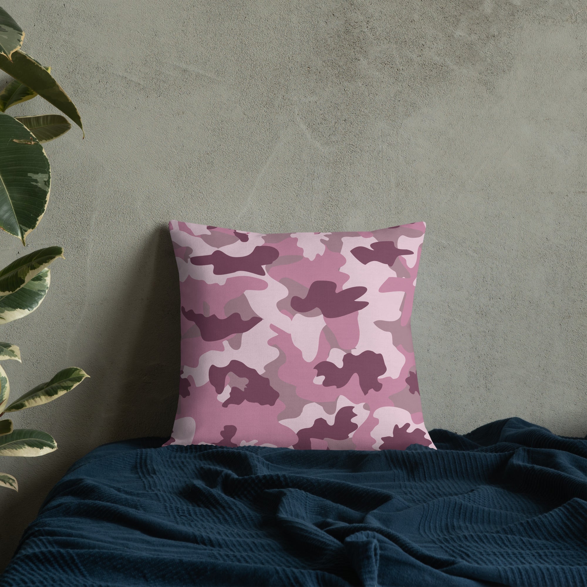 Army Enthusiast Camouflage Premium Throw Pillow