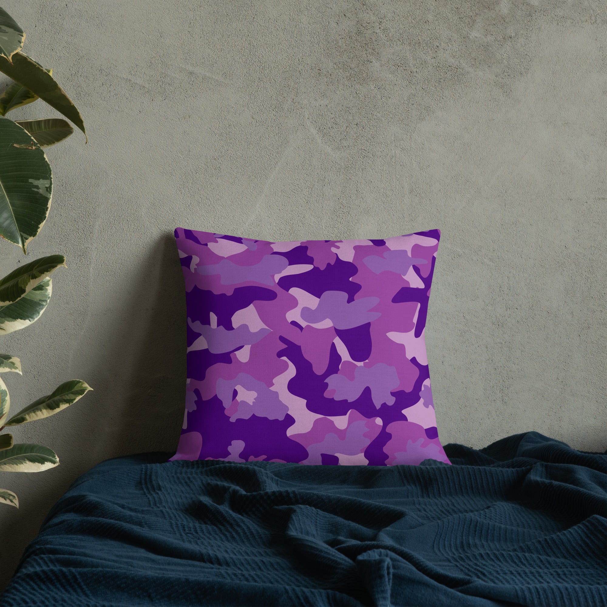 Army Enthusiast Camouflage Premium Throw Pillow