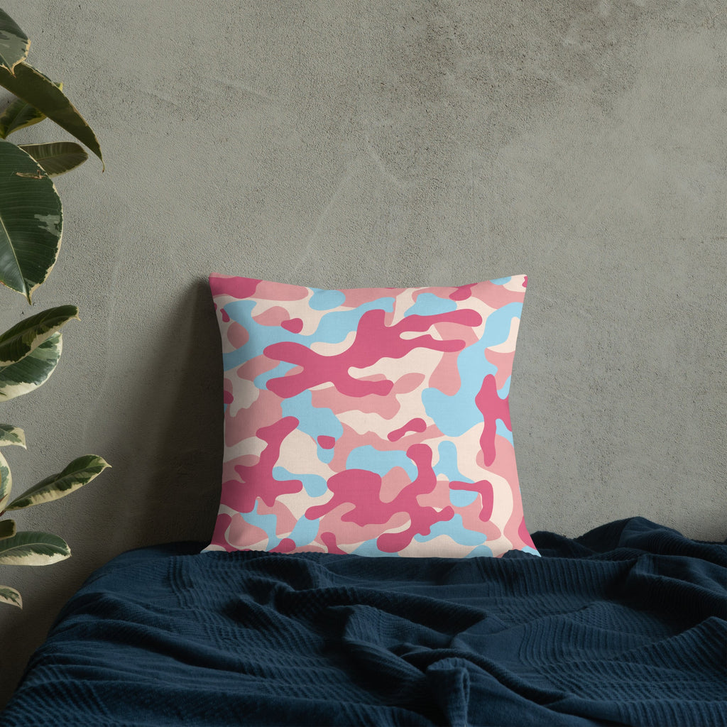 Army Enthusiast Camouflage Premium Throw Pillow
