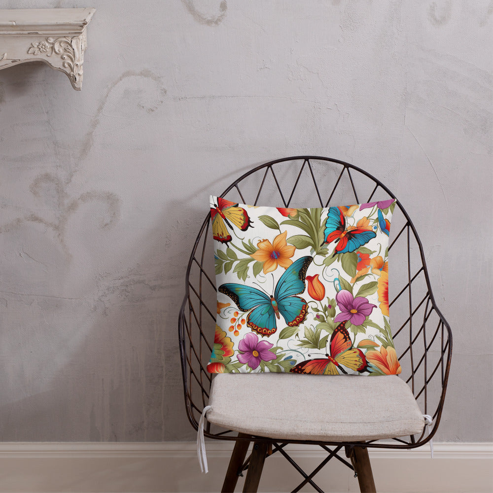 Butterfly Lover's Decorative Yet Comfortable Premium Pillow