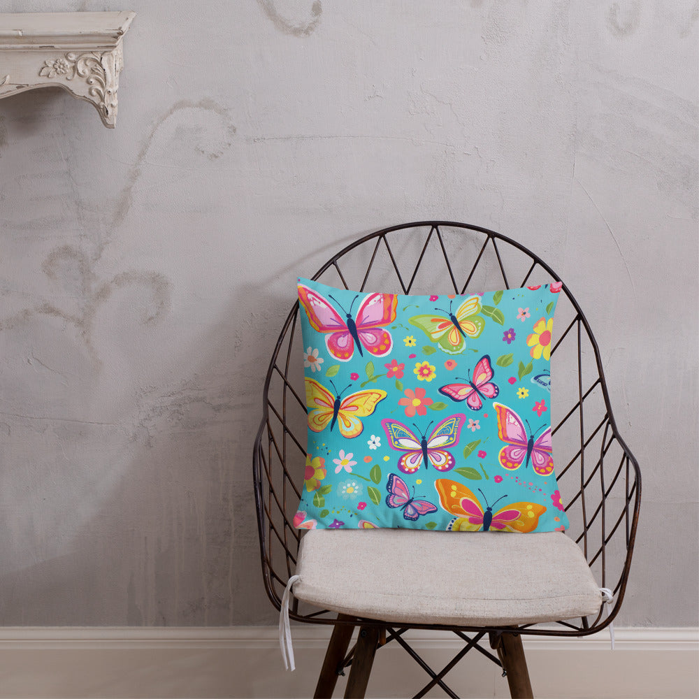 Butterfly Lover's Decorative Yet Comfortable Premium Pillow