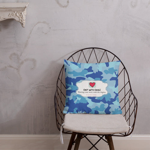 Army Enthusiast Camouflage Premium Throw Pillow