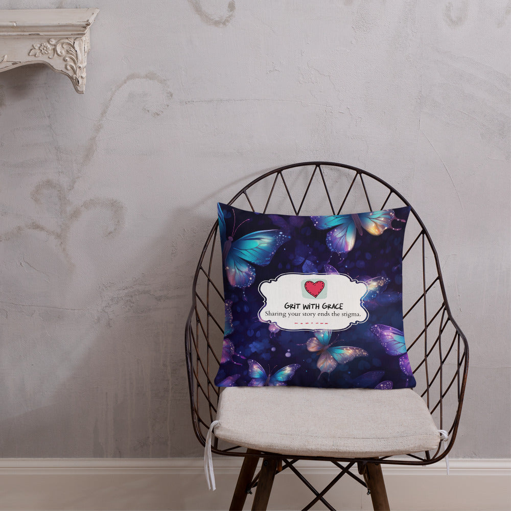 Butterfly Lover's Decorative Yet Comfortable Premium Pillow