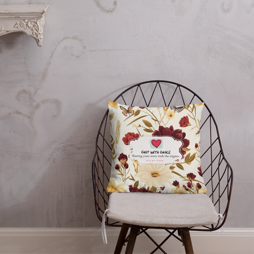 Floral Lover's Botanical Throw Pillow