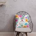 Floral Lover's Botanical Throw Pillow