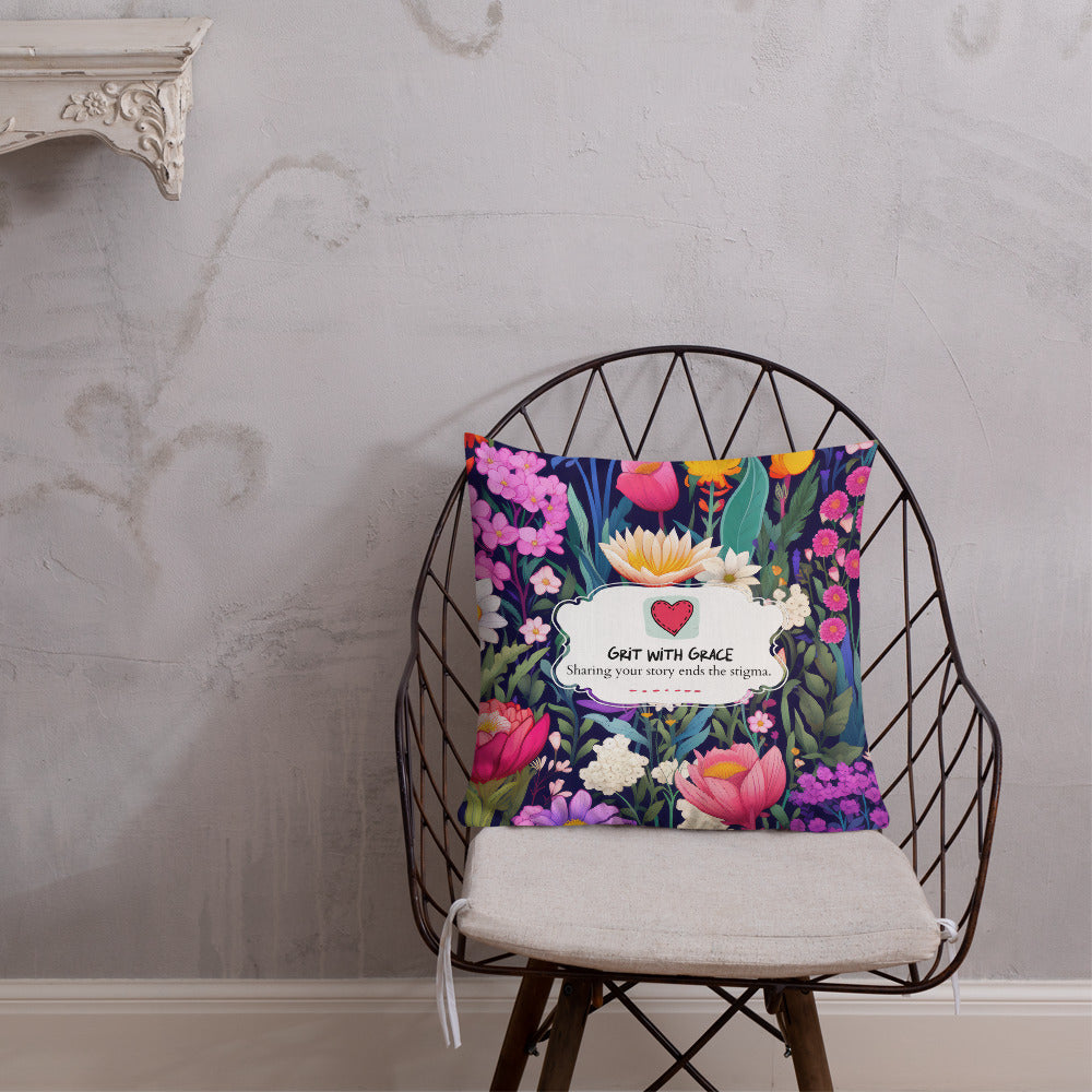 Floral Lover's Botanical Throw Pillow