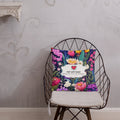 Floral Lover's Botanical Throw Pillow